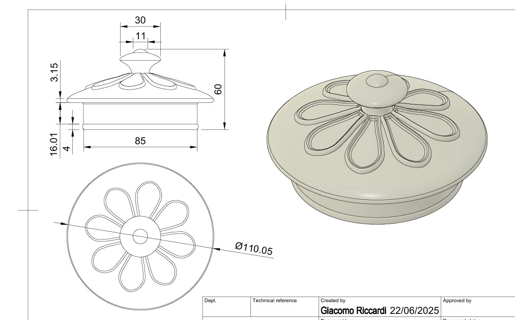 Anteprima progetto Replica Coperchio
